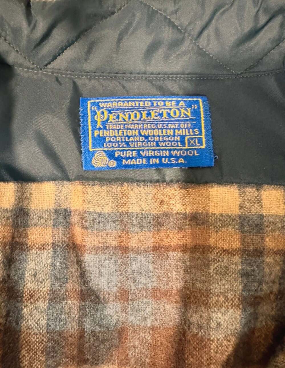 Vintage Pendleton Men's Pure Virgin Wool Plaid